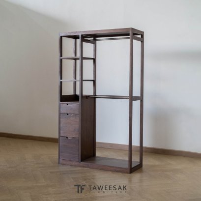 ราวแขวนผ้าไม้สัก WD144