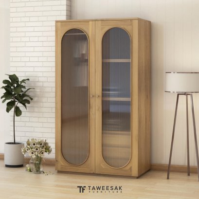 ตู้เสื้อผ้าไม้สักรุ่น Butter WD092