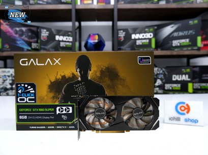 การ์ดจอ (VGA) GALAX GTX1660 SUPER 6GB 2F 1-CLICK OC (ของใหม่) P12387