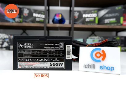 POWER SUPPLY (พาวเวอร์ซัพพลาย) SUPER FLOWER SF-500R14SE 500W (80 PLUS SILVER) NO BOX P09316