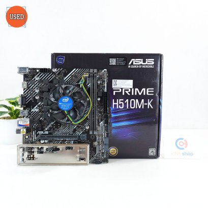 ชุดซีพียูพร้อมเมนบอร์ด CPU : INTEL CORE I3-10100F 3.60GHz + MB : ASUS PRIME H510M-K P15292