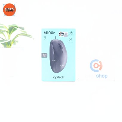 MOUSE (เมาส์) LOGITECH M100R (BLACK) P13638
