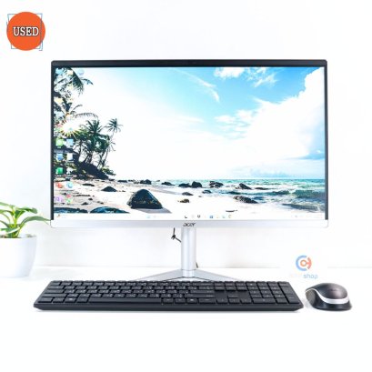 ALL IN ONE (ออลอินวัน) ACER / CPU RYZEN 5 7520U / จอ 23.8" FHD / กราฟิกการ์ดออนบอร์ด / RAM DDR5 8GB 5500MHz / SSD 512GB / P16010