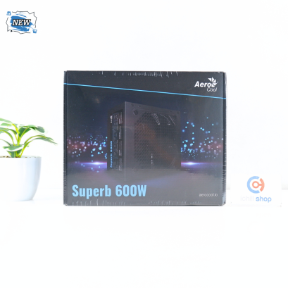 POWER SUPPLY (พาวเวอร์ซัพพลาย) AEROCOOL SUPERB 600W (ของใหม่) P12739