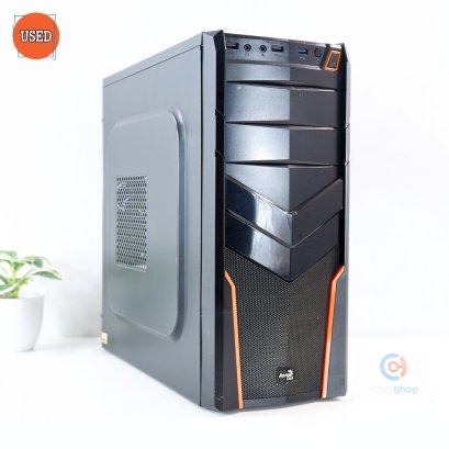 CASE (เคสเปล่า) AEROCOOL V2X-O (BLACK/ORANGE) P17364