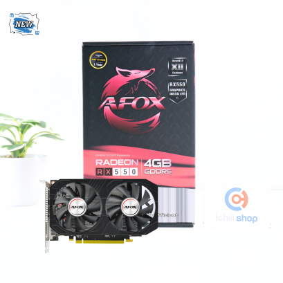การ์ดจอ (VGA) AFOX RX550 4GB 2F DDR5 (ของใหม่) P10689