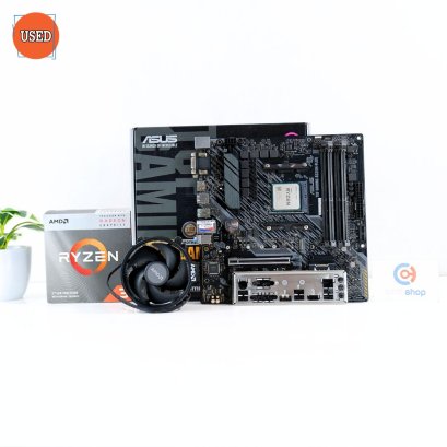 ชุดซีพียูพร้อมเมนบอร์ด CPU : AMD RYZEN 3 3200G 3.6 GHz + MB : ASUS TUF GAMING A520M-PLUS P16149