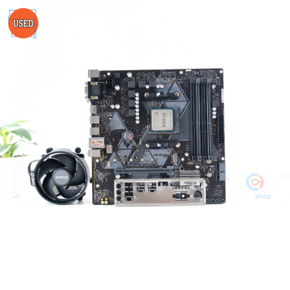 ชุดซีพียูพร้อมเมนบอร์ด CPU: AMD RYZEN 3 3200G + MB: ASUS PRIME B450M-A P16444