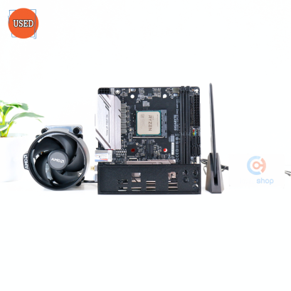 ชุดซีพียูพร้อมเมนบอร์ด CPU: AMD RYZEN 5 5600G + MB: GIGABYTE B450 I AORUS PRO WIFI P16460
