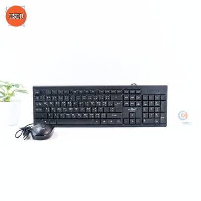 KEYBOARD & MOUSE (ชุดคีย์บอร์ดและเมาส์) ANITECH PA805 COMBO SET (BLACK) P17021