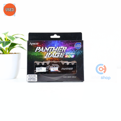 RAM (แรม) APACER PANTHER RAGE RGB DDR4 8GB 2666MHz BLACK P12151
