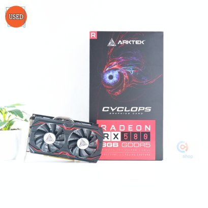 การ์ดจอ (VGA) ARKTEK RX580 8GB 2F GDDR5 P17698