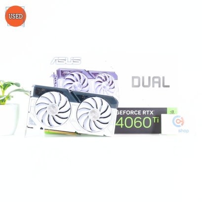 การ์ดจอ (VGA) ASUS DUAL RTX4060 TI 8GB WHITE OC P17620