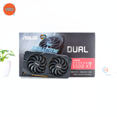 การ์ดจอ (VGA) ASUS DUAL RX5500 XT 8GB 2F EVO OC P14501