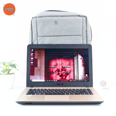 NOTEBOOK (โน๊ตบุ๊ค) ASUS / CPU PENTIUM N4200 / จอ 14 HD / GPU 810M 1GB / RAM DDR3 4GB / HDD 500GB P16472