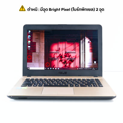 NOTEBOOK (โน๊ตบุ๊ค) ASUS / CPU PENTIUM N4200 / จอ 14 HD / GPU 810M 1GB / RAM DDR3 4GB / HDD 500GB P16472