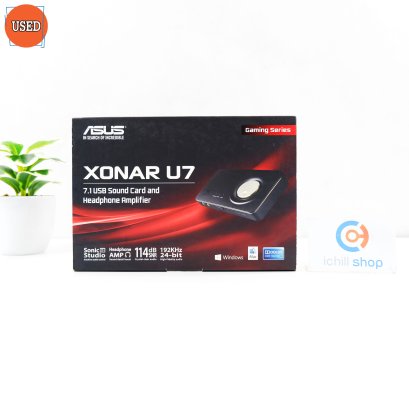 SOUND CARD (ซาวด์การ์ด) ASUS XONAR U7 7.1 USB SOUND CARD AND HEADPHOEN AMPLIFIER P14401