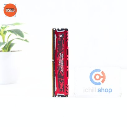 RAM (แรม) BALLISTIX SPORT DDR4 8GB (8GBX1) 2400MHz (RED) P17048