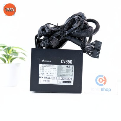 POWER SUPPLY (พาวเวอร์ซัพพลาย) CORSAIR CV650 650W (80 PLUS BRONZE) P15048