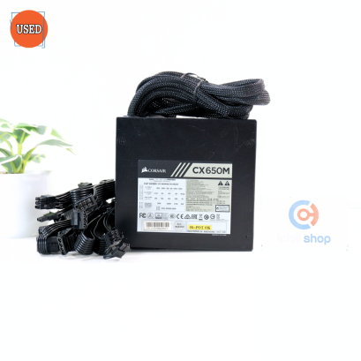 POWER SUPPLY (พาวเวอร์ซัพพลาย) CORSAIR CX650M 650W (80 PLUS BRONZE) P09525