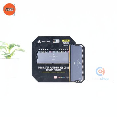 RAM (แรม) CORSAIR DOMINATOR PLATINUM RGB DDR5 16GB (16GBX1) 5600MHz (BLACK) P17338