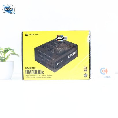 POWER SUPPLY (พาวเวอร์ซัพพลาย) CORSAIR RM1000X 1000W (80 PLUS GOLD) (ของใหม่) P16180