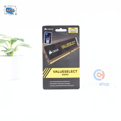 RAM (แรม) CORSAIR VALUESELECT DDR4 4GB (4GBX1) 2400MHz (ของใหม่) P08713