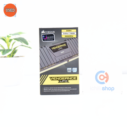RAM (แรม) CORSAIR VENGEANCE LPX DDR4 16GB (8X2) 2666MHz P09816