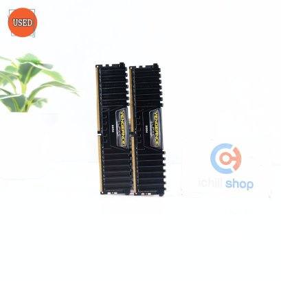 RAM (แรม) CORSAIR VENGEANCE LPX DDR4 16GB (8X2) 3200MHz (BLACK) P13188