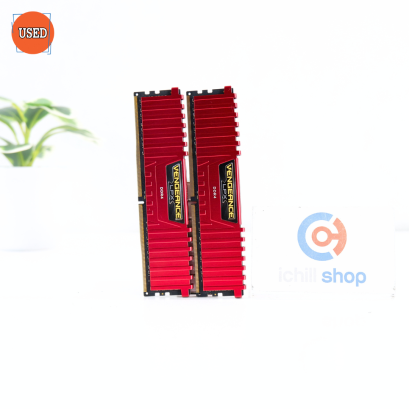 RAM (แรม) CORSAIR VENGEANCE LPX DDR4 8GB (4GBX2) 2400MHz RED P16608