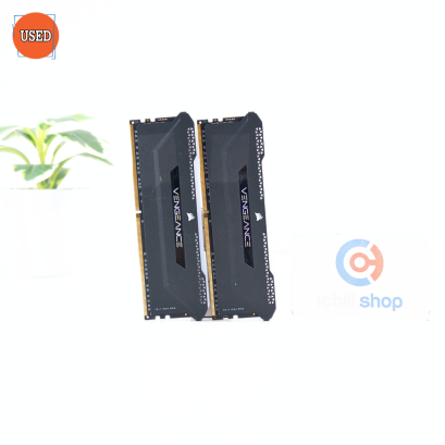 RAM (แรม) CORSAIR VENGEANCE RGB PRO SL DDR4 16GB (8X2) 3200MHz BLACK P15051