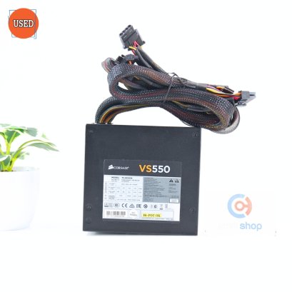 POWER SUPPLY (พาวเวอร์ซัพพลาย) CORSAIR VS550 550W (80 PLUS WHITE) P14017