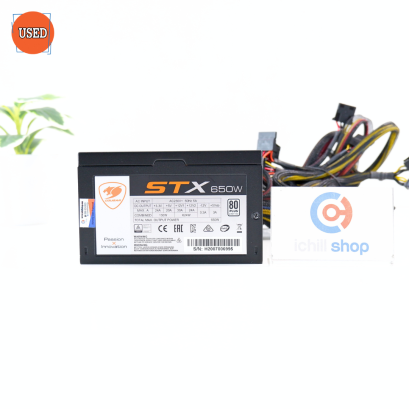POWER SUPPLY (พาวเวอร์ซัพพลาย) COUGAR STX650 650W (80 PLUS WHITE) P15082