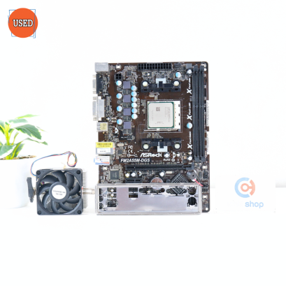 ชุดซีพียูพร้อมเมนบอร์ด CPU: AMD A6-5400K + MB: ASROCK FM2A55M-DGS P16547