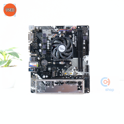 ชุดซีพียูพร้อมเมนบอร์ด CPU: AMD ATHLON 3000G + MB: ASROCK A320M-HDV R4.0 P16536