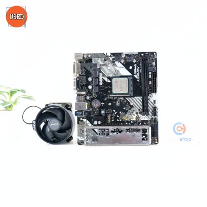 ชุดซีพียูพร้อมเมนบอร์ด CPU: AMD RYZEN 5 3600 + MB: ASROCK A320M-HDV P14156