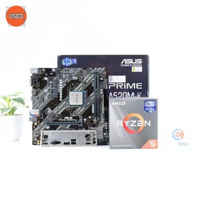 ชุดซีพียูพร้อมเมนบอร์ด CPU: AMD RYZEN 5 4500 + MB: ASUS PRIME A520M-K P16505