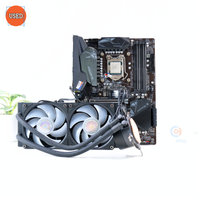 ชุดซีพียูเมนบอร์ดพร้อมชุดน้ำ CPU: I7-10700K+MB: GIGABYTE Z490 GAMING X+LC: COOLER MASTER MASTERLIQUID ML240L V2 P16597