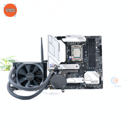 ชุดซีพียูเมนบอร์ดพร้อมชุดน้ำ CPU: I7-12700+MB: MSI MAG B660M MORTAR WIFI DDR4+LC: NZXT KRAKEN 120 RGB P16589
