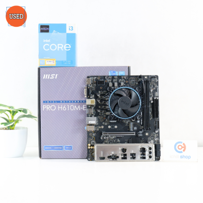 ชุดซีพียูพร้อมเมนบอร์ด CPU: INTEL CORE I3-13100F + MB: MSI PRO H610M-E DDR4 P16812