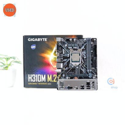 ชุดซีพียูพร้อมเมนบอร์ด CPU: INTEL CORE I3-9100 + MB: GIGABYTE H310M M.2 2.0 P17761
