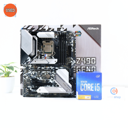 ชุดซีพียูพร้อมเมนบอร์ด CPU: INTEL CORE I5-10400F + MB: ASROCK Z490 STEEL LEGEND P16343