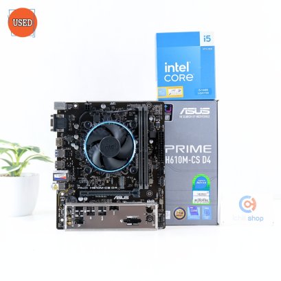 ชุดซีพียูพร้อมเมนบอร์ด CPU: INTEL CORE I5-14400 + MB: ASUS PRIME H610M-CS D4 P17128