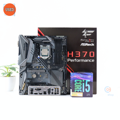 ชุดซีพียูพร้อมเมนบอร์ด CPU: INTEL CORE I5-8600 + MB: ASROCK FATAL1TY H370 PERFORMANCE P16506
