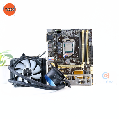 ชุดซีพียูเมนบอร์ดพร้อมชุดน้ำ CPU: INTEL I5-4690+MB: ASUS H87M-E+LC: TSUNAMI COOLMAN CM-120 ARGB P16488