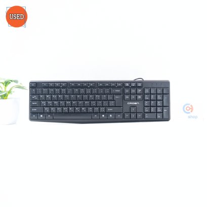 KEYBOARD (คีย์บอร์ด) CROWN CMMK-1222 (BLACK) P16946