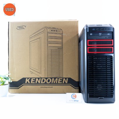 CASE (เคสเปล่า) DEEPCOOL KENDOMEN (BLACK- RED) P15166