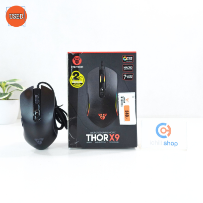 MOUSE (เมาส์) FANTECH THOR X9 MACRO RGB GAMING MOUSE (BLACK) P15694