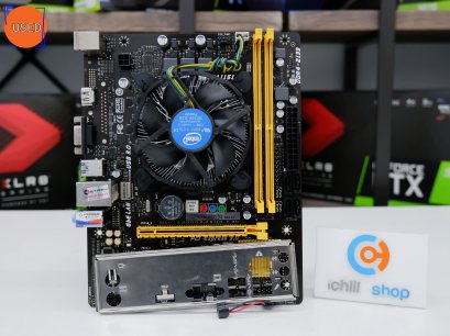 ชุดซีพียูพร้อมเมนบอร์ด CPU: INTEL PENTIUM G4560 3.5 GHZ+ MB: BIOSTAR H110MH PRO D4 NO BOX P12353