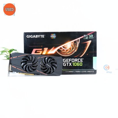การ์ดจอ (VGA) GIGABYTE GTX1060 6GB 2F G1 GAMING P16087
